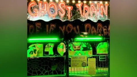 Day of Syn/Facebook The ghost train at Dymchurch Amusement Park