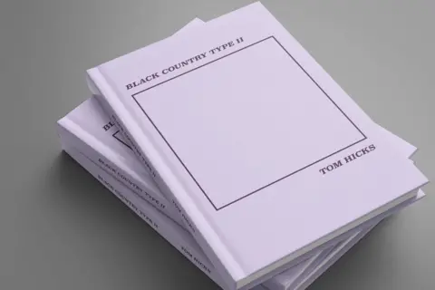 Tom Hicks An image of Tom Hicks' book Black Country Type II. It is mauve with the title and his name above and below a blank square 