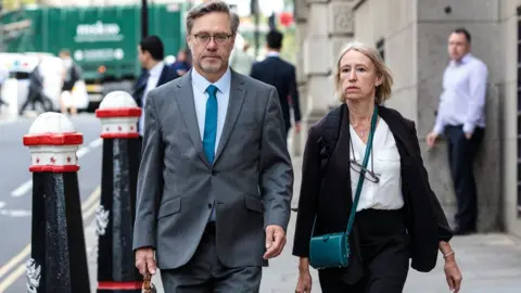 Getty Images The parents of Jack Letts, John Letts (L) and Sally Lane.