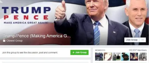 Facebook Trump Facebook group