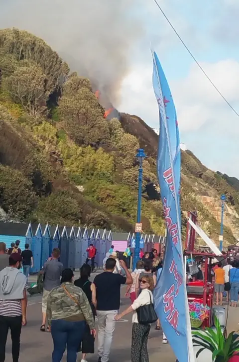 Annabel Pidgley Bournemouth Undercliff fire