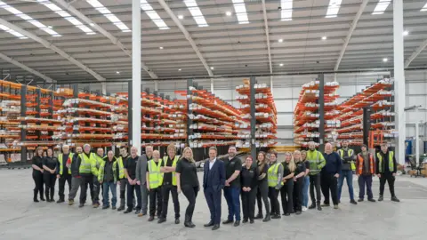 Metelec Staff at the new Metelec factory in Wolverhampton