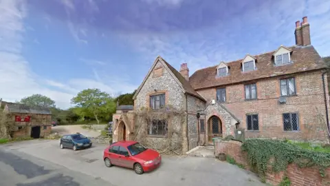 The Crown Inn, in the village of Pishill near Stonor and Henley, seen in April 2011