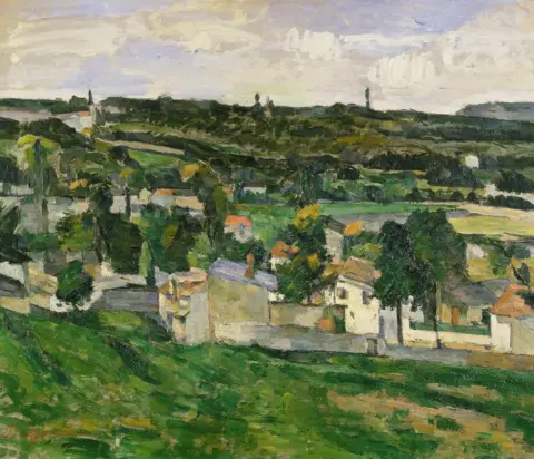 Getty Images Near Auvers-sur-Oise, 1880s. Artist Paul Cezanne