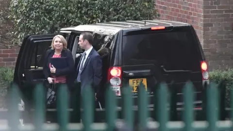 PAcemaker Karen Bradley arrives