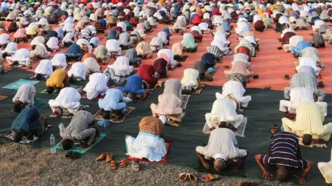 Getty Images Worshippers in Djibouti