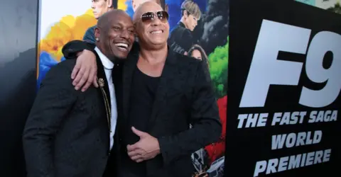 Getty Images Tyrese Gibson and Vin Diesel