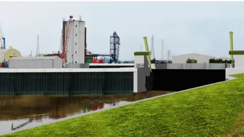 Environment Agency Artist's impression of barrier