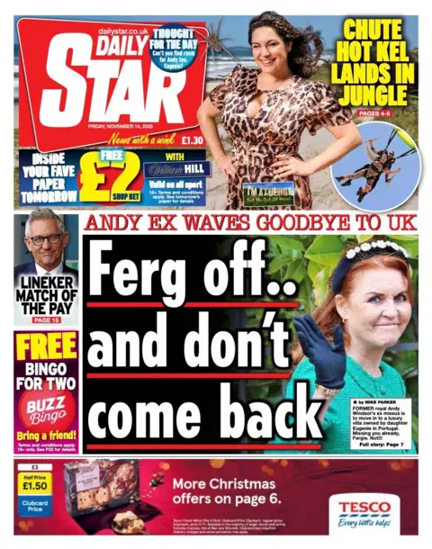  "Ferg off... and don't come back".