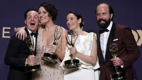 Reuters Left-right: Fleabag's Andrew Scott, Phoebe Waller-Bridge, Sian Clifford and Brett Gelman