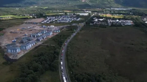 Lochaber Chamber of Commerce An aerial image of traffic at Fort William