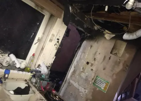 Josh Meek Aftermath of a fire on Briarbank Avenue, Carlton, Nottingham