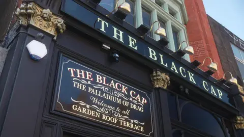 exterior shot of the outside of The Black Cap