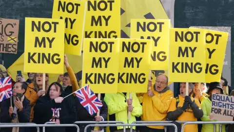 PA Media Anti-monarchy protest