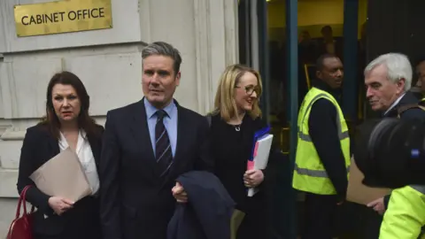 Getty Images Labour MPs going into Brexit talks with government, 9 Apr 19