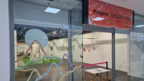 Project Becomings Project Becomings exhibition view from outside