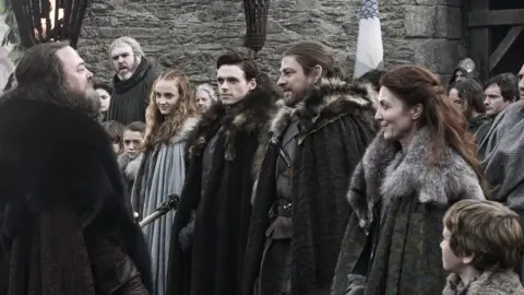 HBO Arya, Sansa and the Starks in season one