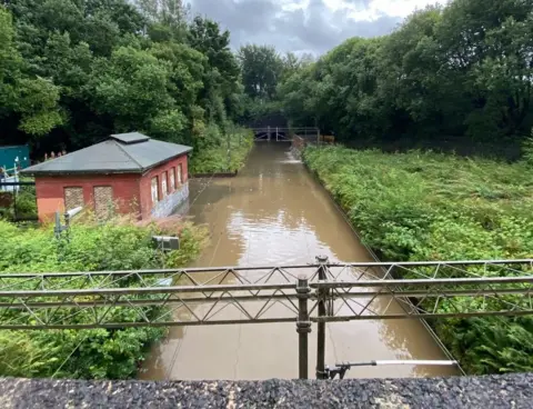 Network Rail Flooded railway line