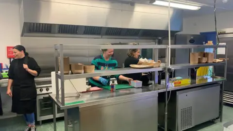 Kitchen at Footprints Women's centre