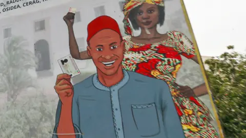 Getty Images An electoral commission billboard in Senegal