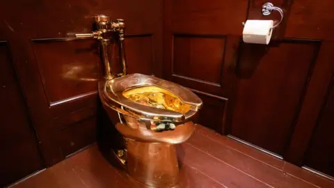 Getty Images Gold toilet