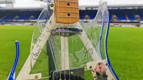 Sheryl Rush Guitar signed by Ed Sheeran