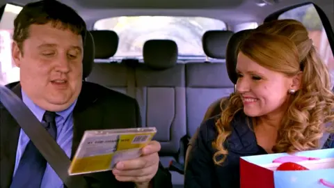 BBC Peter Kay and Sian Gibson in Car Share