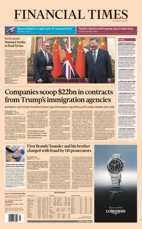 “Companies scoop $22bn in contracts from Trump's immigration agencies”.