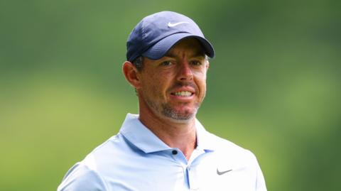 Rory McIlroy smiles during the second round of the Wells Fargo Championship