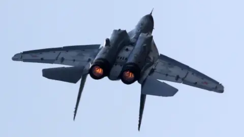 Getty Images A Russian MiG-31 fighter jet. File photo