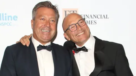 Getty Images A picture of John Torode and Gregg Wallace in tuxes