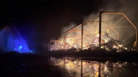 Melbourne On-Call Fire Station A burnt out barn building