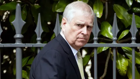 File photo dated 16/9/25 of Prince Andrew arriving for the Requiem Mass service for the Duchess of Kent, at Westminster Cathedral, central London. Andrew Mountbatten-Windsor has been arrested on suspicion of misconduct in public office and is in police custody.