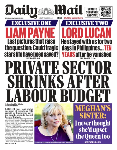  "Private sector shrinks after Labour budget"