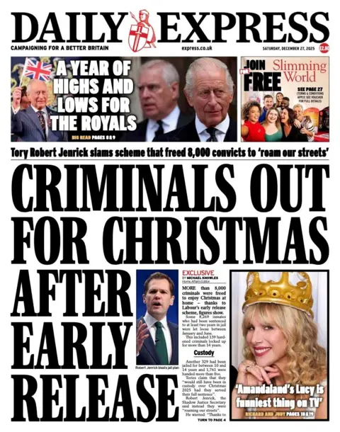  "Criminals out for Christmas after early release". 
