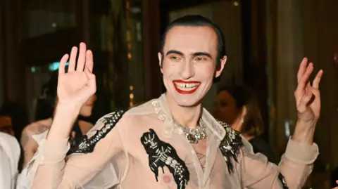 Getty Images Designer Charles Jeffrey smiling.