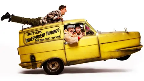 Trevor Leighton Ryan Hutton, Tom Bennett and Paul Whitehouse as Rodney, Del Boy and Grandad