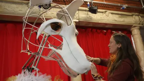 PA Media Mechanical fox puppet