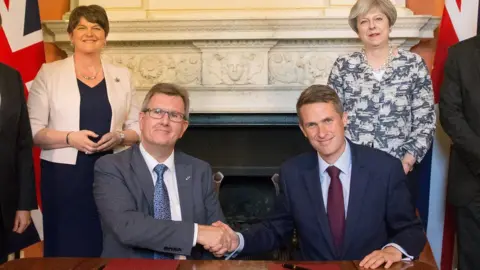 PA Sir Jeffrey Donaldson and Gavin Williamson