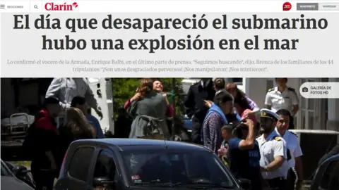 CLARIN How the Clarin newspaper reported the story