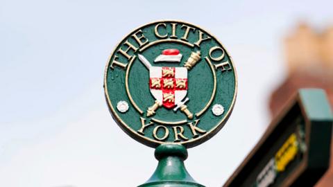 Sign for the city of York