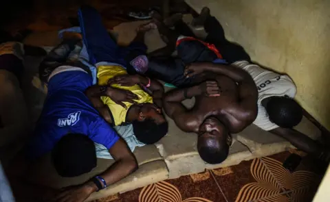 Olivia Acland Slim on his mattress