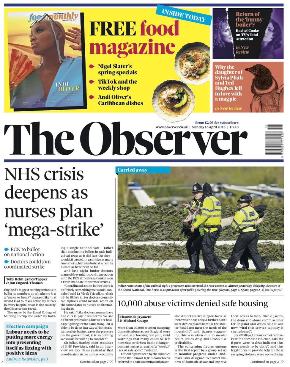 Observer Front Page