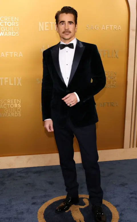 Getty Images Colin Farrell arrives for the 31st Annual Screen Actors Guild awards at the Shrine Auditorium in Los Angeles, February 23, 2025