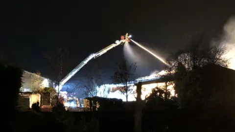 Pat Mitchell Barn fire