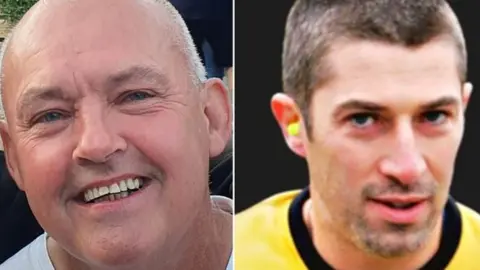 IOM POLICE Marshal Liam Clarke and racer Alan Connor