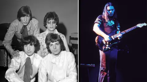 PA/Getty Pink Floyd original line-up and David Gilmour