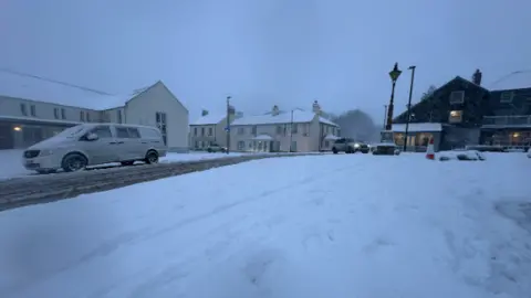 Princetown covered in snow