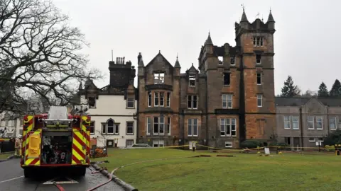 Cameron House Hotel on the banks of Loch Lomond, where the fire was