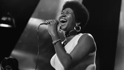 Aretha Franklin on Top of the Pops in August 1968